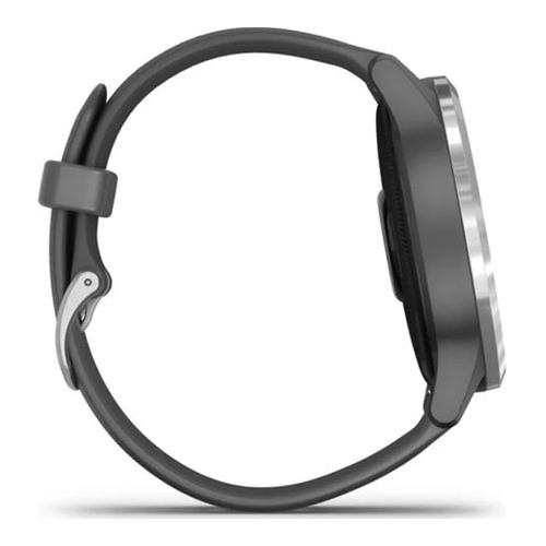 SmartWatch Garmin Vivoactive 4, 1.3 inch, Curea silicon, Shadow Gray-Silver