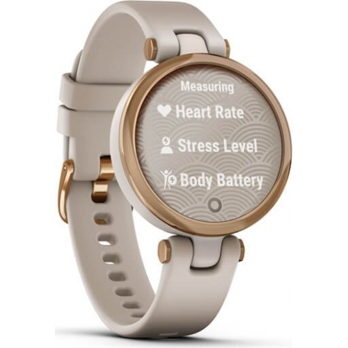 SmartWatch Garmin Lily Sport Edition, 1inch, Curea Silicon, Rose Gold-Sand