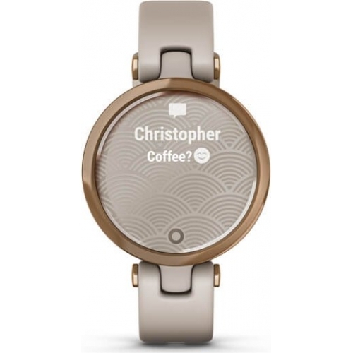 SmartWatch Garmin Lily Sport Edition, 1inch, Curea Silicon, Rose Gold-Sand