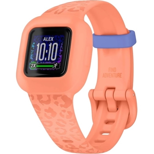 Bratara fitness Garmin Vivofit Jr. 3, Peach Leopard