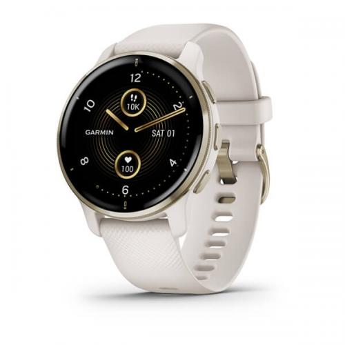 SmartWatch Garmin Venu 2 Plus, 1.30inch, Curea Silicon, Cream/Ivor