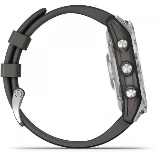 SmartWatch Garmin Fenix 7 Standard Edition, 1.3inch, Curea silicon, Silver-Graphite