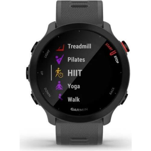 Smartwatch Garmin Forerunner 55, 1.04 inch, Curea Silicon, Monterra Grey