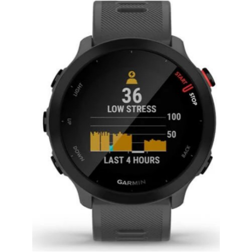 Smartwatch Garmin Forerunner 55, 1.04 inch, Curea Silicon, Monterra Grey