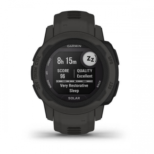 SmartWatch Garmin Instinct 2S Solar, 0.79inch, Curea Silicon, Black