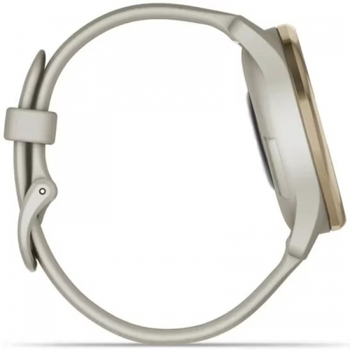  SmartWatch Garmin Vívomove Trend, 1.01inch, Curea Silicon, Cream Gold
