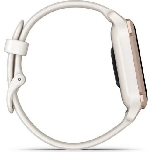 SmartWatch Garmin Venu Sq 2 Music Edition, 1.41inch, Curea Silicon, Peach Gold-Ivory White