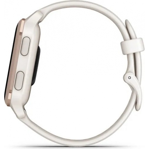 SmartWatch Garmin Venu Sq 2 Music Edition, 1.41inch, Curea Silicon, Peach Gold-Ivory White