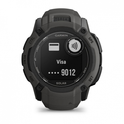 SmartWatch Garmin Instinct 2X Solar, 1.1inch, Curea Silicon, Graphite