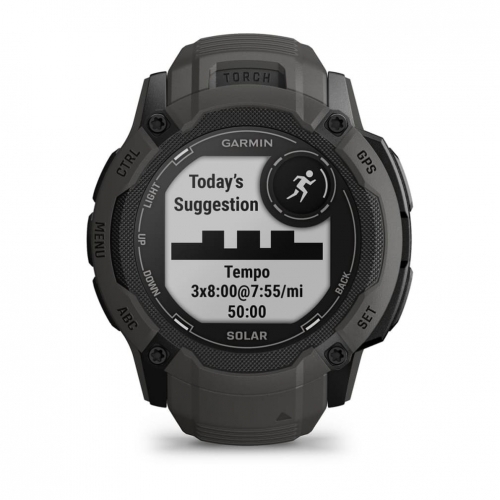 SmartWatch Garmin Instinct 2X Solar, 1.1inch, Curea Silicon, Graphite