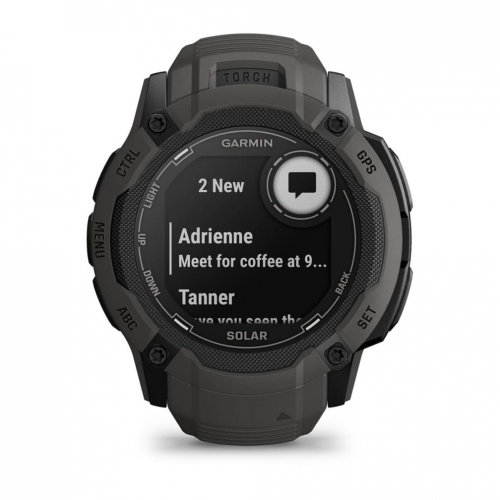 SmartWatch Garmin Instinct 2X Solar, 1.1inch, Curea Silicon, Graphite