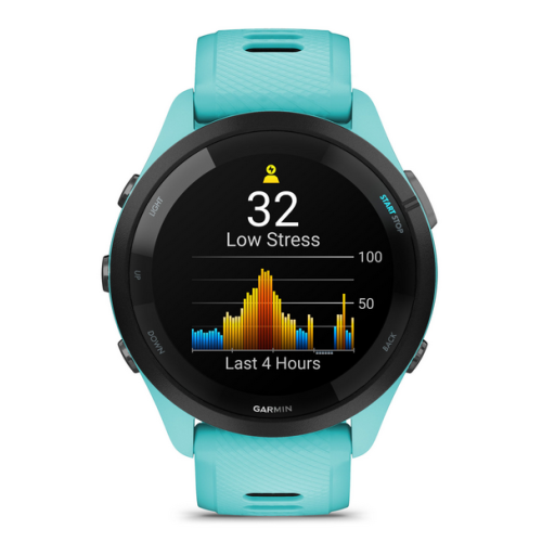 SmartWatch Garmin Forerunner 265, 1.3 inch, Curea silicon, Black-Powder Grey