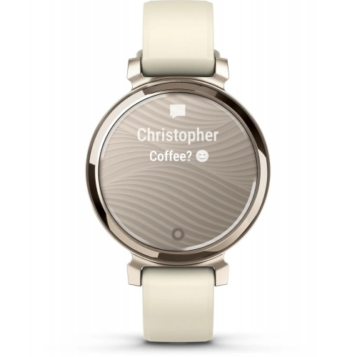 SmartWatch Garmin Lily 2, 0.84inch, Curea Silicon, Cream Gold