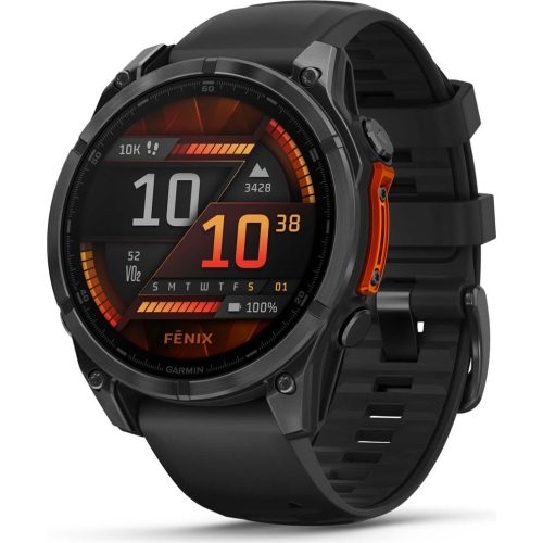 SmartWatch Garmin Fenix 8, 1.4 inch, Curea silicon, Slate Gray-Black
