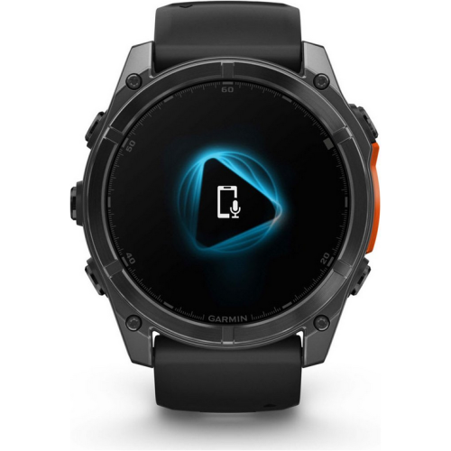 SmartWatch Garmin Fenix 8, 1.4 inch, Curea silicon, Slate Grey-Black