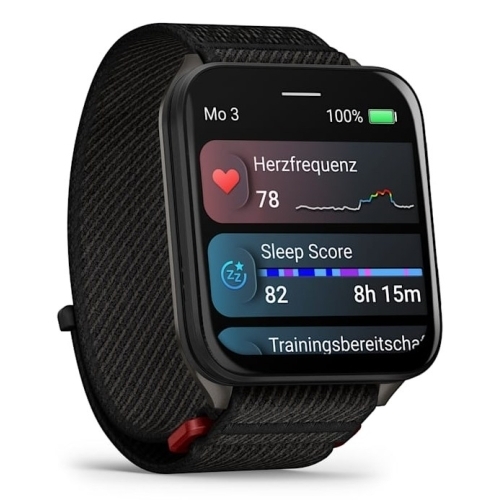 Smartwatch Garmin Venu X1, 2 inch, Curea Nylon, Black