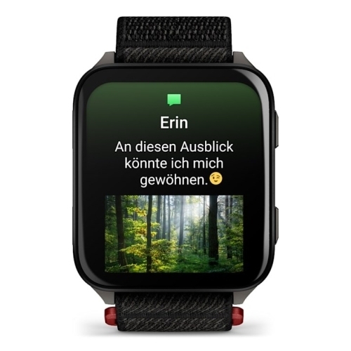 Smartwatch Garmin Venu X1, 2 inch, Curea Nylon, Black