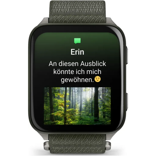 Smartwatch Garmin Venu X1, 2 inch, Curea Nylon, Moss