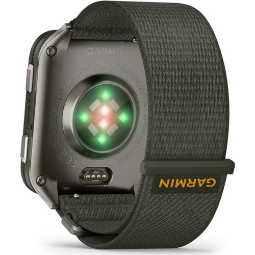 Smartwatch Garmin Venu X1, 2 inch, Curea Nylon, Moss