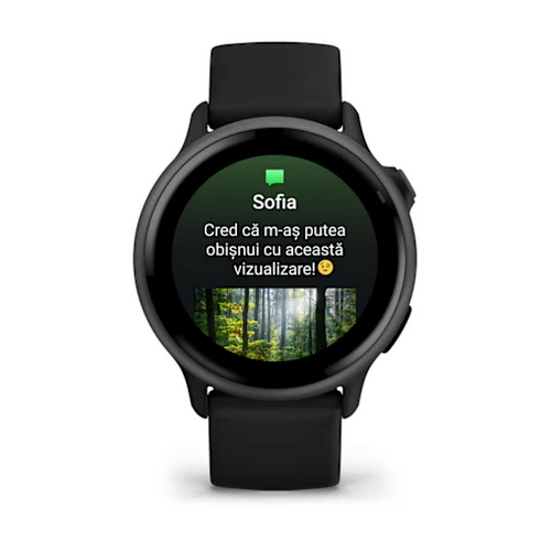SmartWatch Garmin Vívoactive 6, 1.2 inch, Curea Silicon, Black