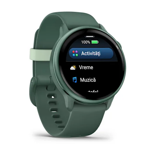 SmartWatch Garmin Vívoactive 6, 1.2 inch, Curea Silicon, Jasper Green