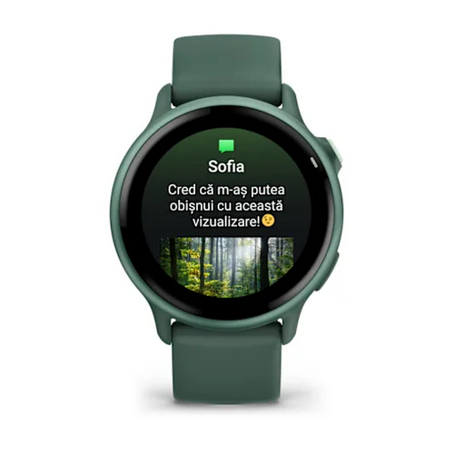SmartWatch Garmin Vívoactive 6, 1.2 inch, Curea Silicon, Jasper Green