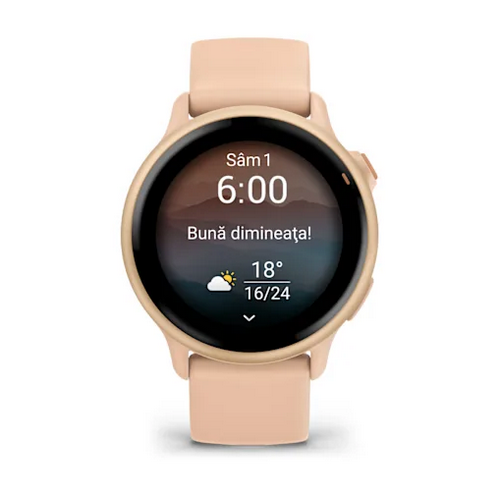 SmartWatch Garmin Vívoactive 6, 1.2 inch, Curea Silicon, Pink Dawn