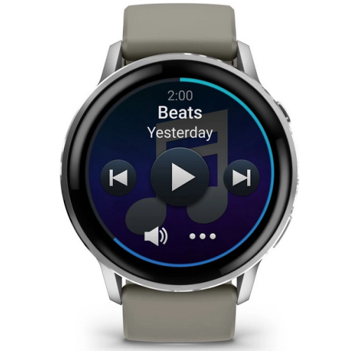  SmartWatch Garmin Venu 4, 1.4 inch, Curea Silicon, Silver-Grey