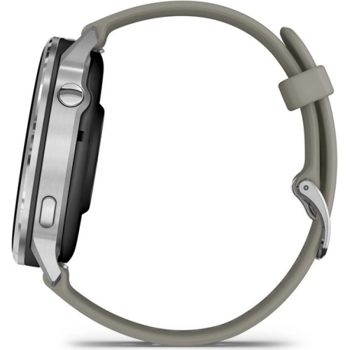  SmartWatch Garmin Venu 4, 1.4 inch, Curea Silicon, Silver-Grey