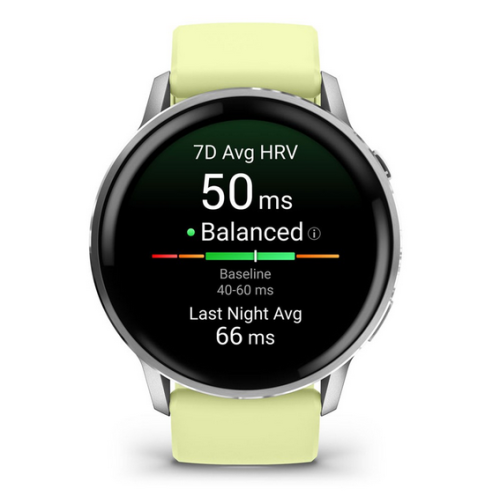  SmartWatch Garmin Venu 4, 1.4 inch, Curea Silicon, Citron