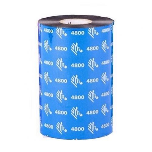 Ribbon Zebra 4800 Resin, 110 x 450m, Black