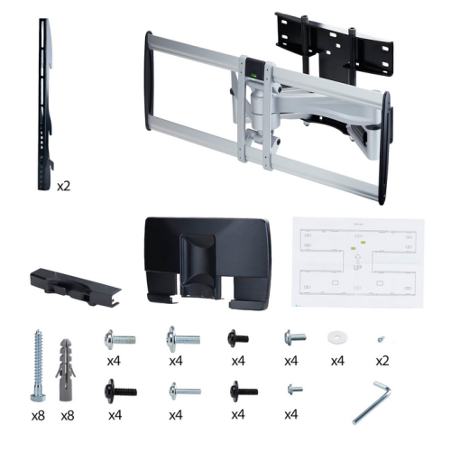 Suport TV StarTech 100AP1-TV-WALL-MOUNT, 32 - 100 inch, Gray-Black