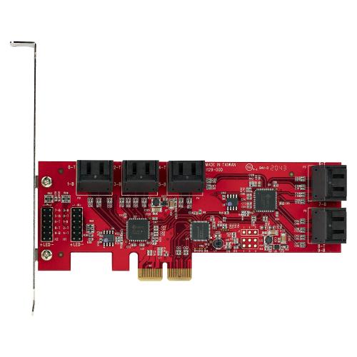 Adaptor PCI-Express Startech 10P6G-PCIE-SATA-CARD, PCI-Express - 10x SATA