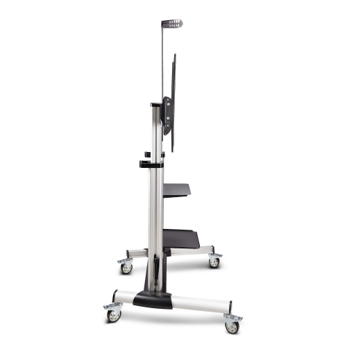 Stand TV Startech 1110C-MOBILE-TV-CART, 60-100inch, Silver