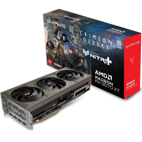 Placa video Sapphire AMD Radeon RX 9070 XT NITRO OC Crimson Desert Edition 16GB, GDDR6, 256 bit