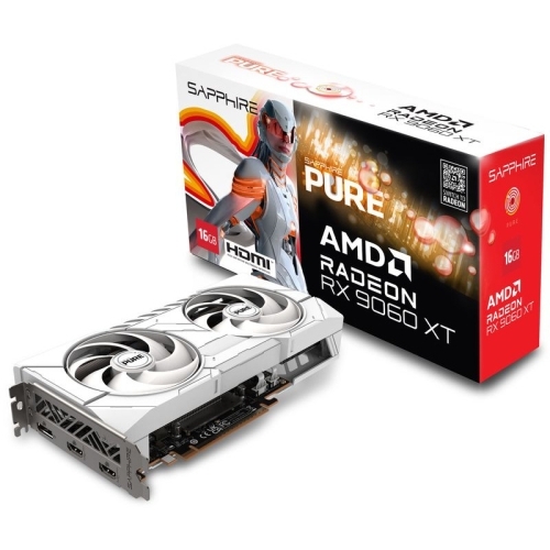 Placa video Sapphire AMD Radeon RX 9060 XT PURE 16GB, GDDR6, 128 bit
