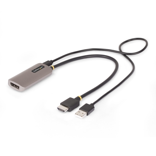 Adaptor Startech 148B-HDMI-DP-8K, DisplayPort + USB Micro-B - HDMI, Black-Grey