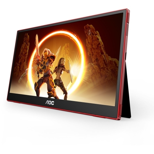 Monitor LED Portabil AOC 16G3, 15.6inch, 1920x1080, 4ms GTG, Black-Red