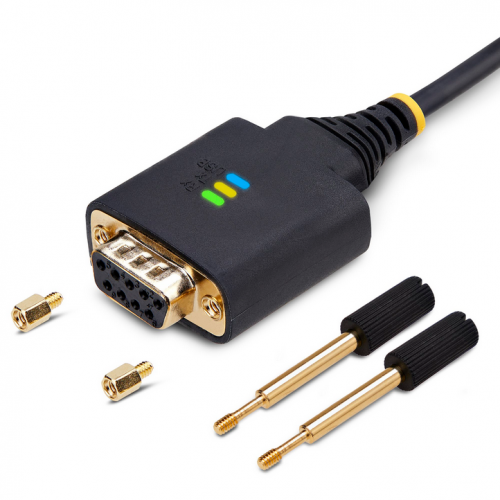 Cablu Startech 1P3FFCNB-USB-SERIAL, USB 2.0 male - VGA female, 1m, Black