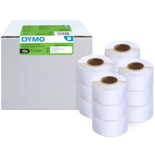 ADDRESS LABELS ADVANTAGE PACK/12 ROLL A 13 LABELS 28X89 WHITE