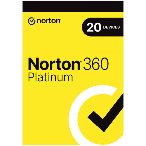 Norton 360 Platinum 20D, 20 Devices/1Year, Base Retail