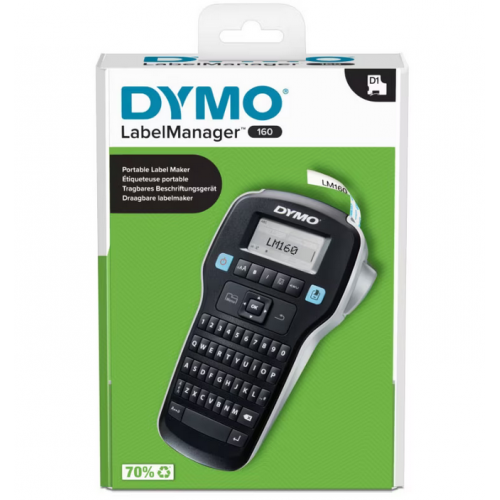 Imprimanta de etichete Dymo LabelManager 160 + 3 x DYMO D1, Black on White, 12 mm x 7 m