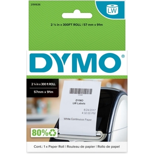 DYMO ORIGINAL LABEL FOR/LABELWRITER RECEIPT ROLLS WHITE