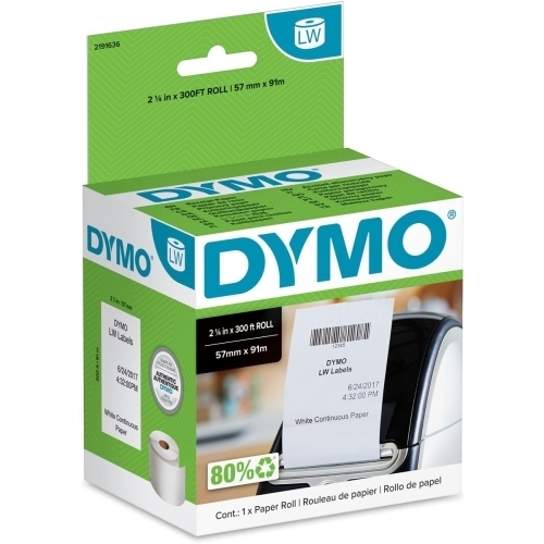 DYMO ORIGINAL LABEL FOR/LABELWRITER RECEIPT ROLLS WHITE