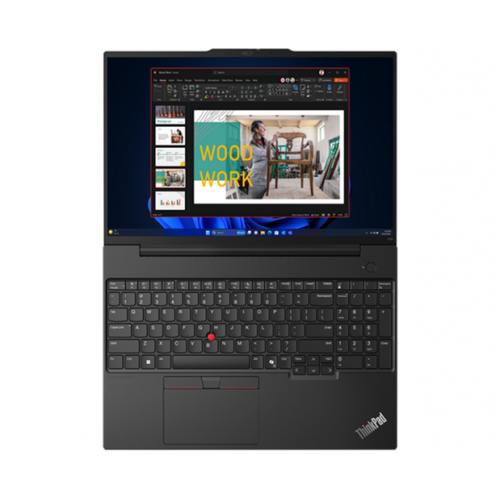 Laptop Lenovo ThinkPad E16 Gen 2, Intel Core Ultra 7 155H, 16inch, RAM 16GB, SSD 512GB, Intel Arc Graphics, No OS, Graphite Black