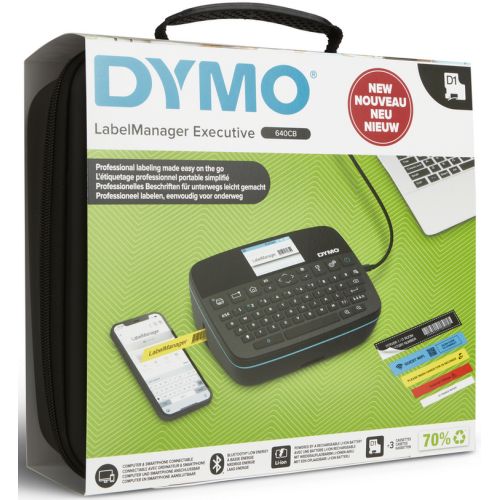 DYMO LABELMANAGER 640 CB LABEL/MAKER QWERTY KEYBOARD IN CARRYIN