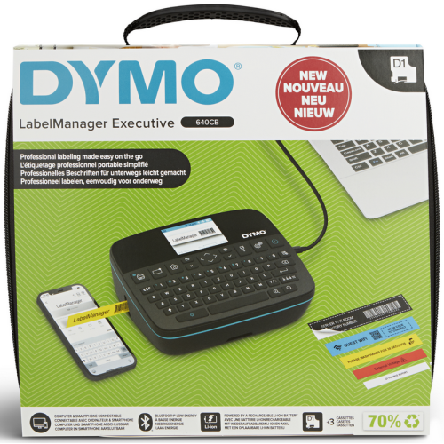 DYMO LABELMANAGER 640 CB LABEL/MAKER QWERTY KEYBOARD IN CARRYIN