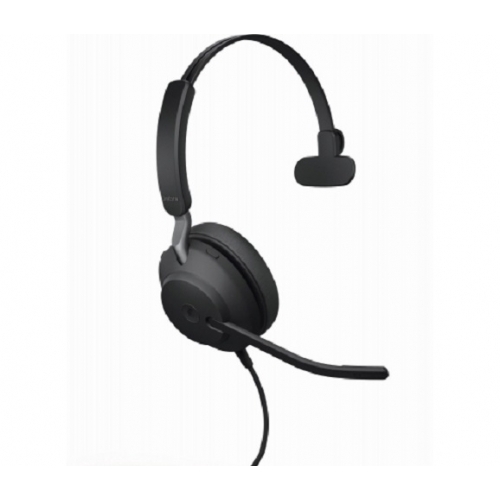 Casca cu microfon Jabra Evolve2 40 SE Mono UC, USB-C, Black