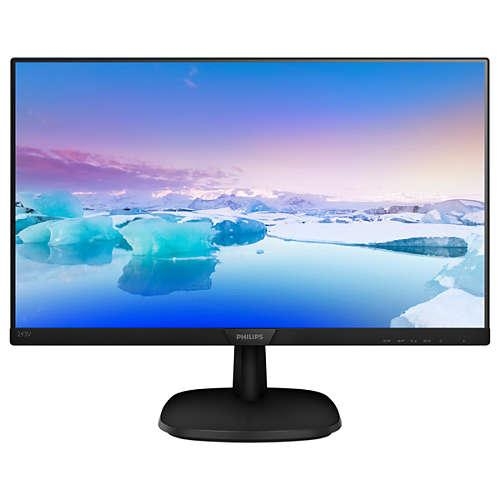Monitor LED Philips 243V7QJABF/00, 23.8inch, 1920x1080, 4ms GTG, Black