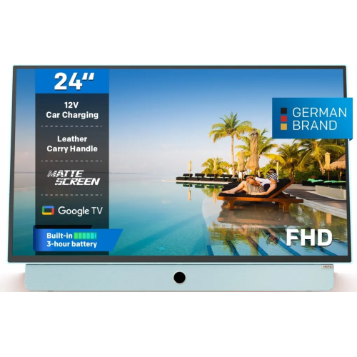 Televizor LED portabil METZ Smart 24MPE7000Y Seria MPE7000Y, 24 inch, Full HD, Blue